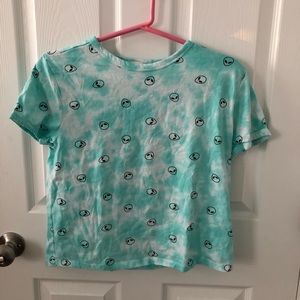 blue alien tee shirt